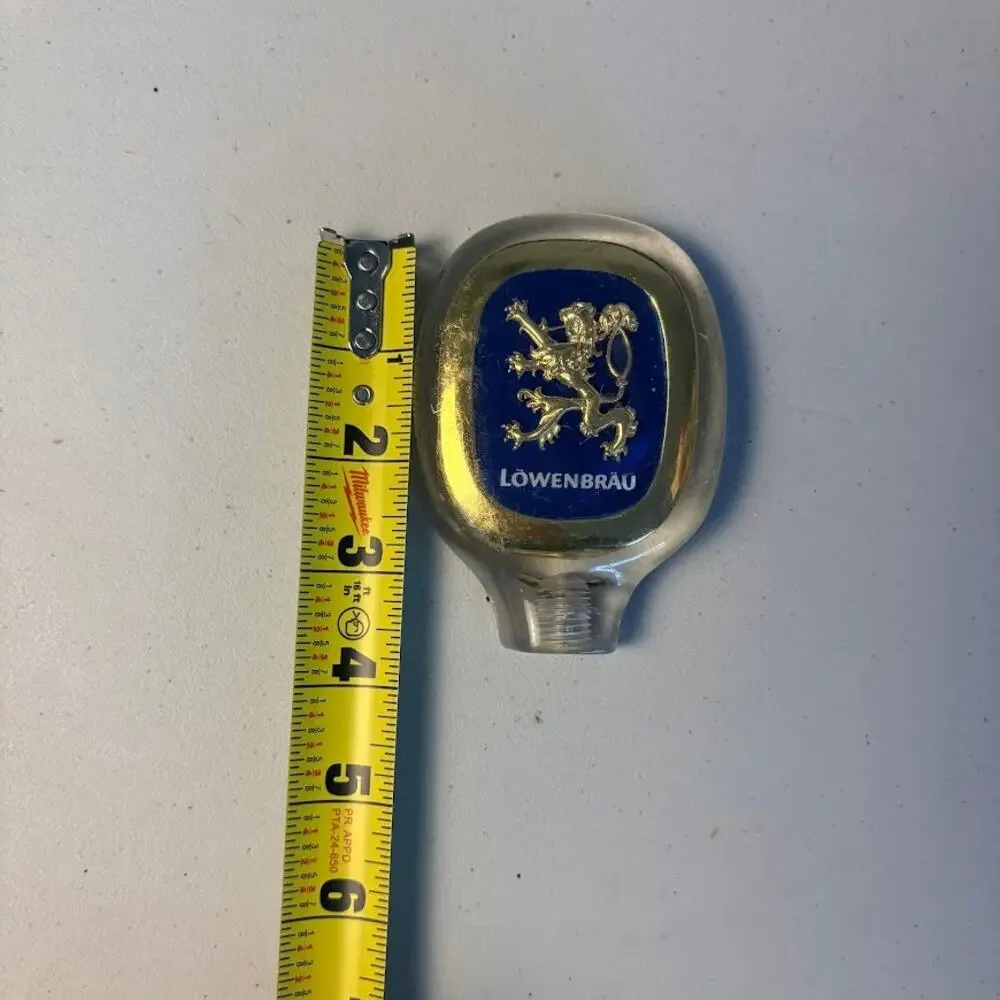 Lowenbrau Vintage Tap Handle 1970's Double Sided Acrylic Lucite Keg Handle 4